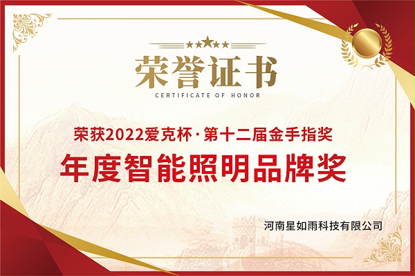 智能照明品牌奖